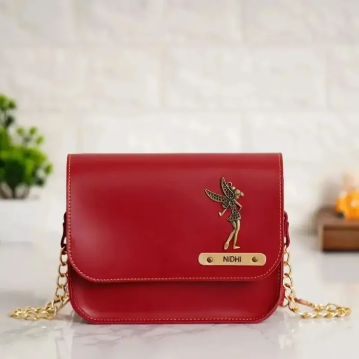 Personalized Leather Sling Bag for Women - Image 2