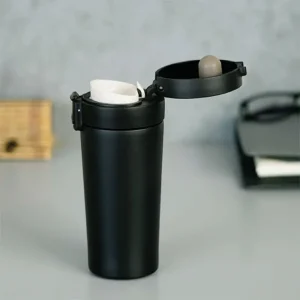 Personalized Spill-proof Insulated Travel Mug | Black - Image 3