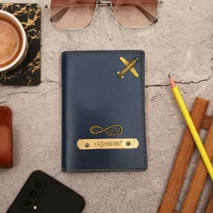 Personalized Leather Passport Cover - Image 3