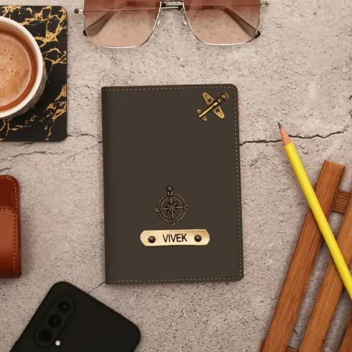 Personalized Leather Passport Cover - Image 5