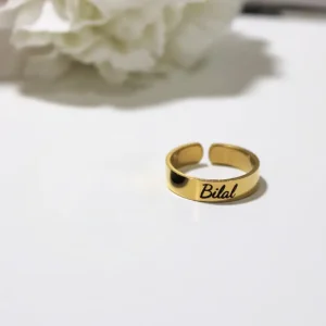 Personalized Name Ring - Free size - Image 3