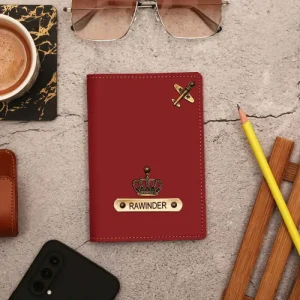 Personalized Leather Passport Cover - Image 4